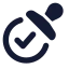 Validation icon with solid standard style