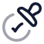 Validation icon with twotone rounded style