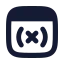Variable icon with solid rounded style