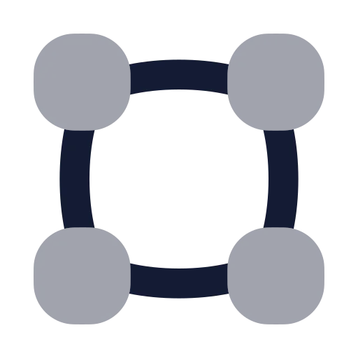 Vector Square Icon in Bulk Rounded style