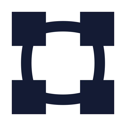 Vector Square Icon in Solid Sharp style