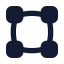 Vectorsquare icon with solid standard style