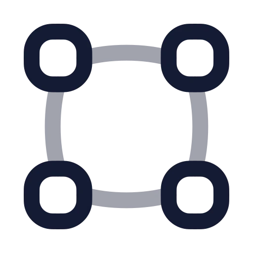 Vector Square Icon in Twotone Rounded style