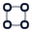 Vectorsquare icon with twotone rounded style