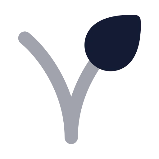 Vegan Icon in Bulk Rounded style