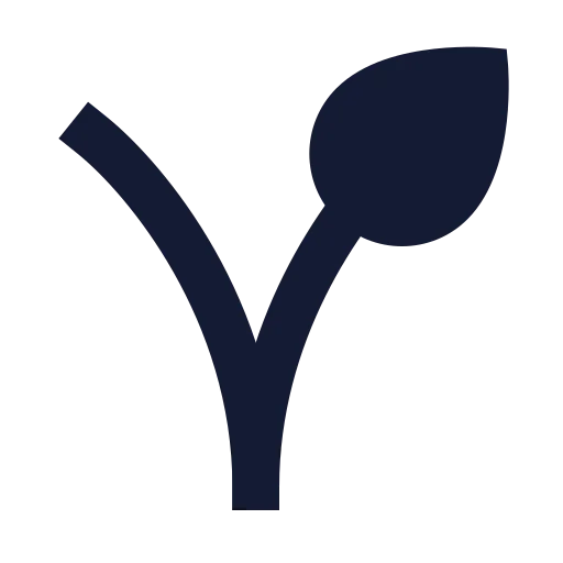 Vegan Icon in Solid Sharp style