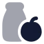 Vegetarianfood icon with bulk rounded style