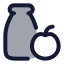 Vegetarianfood icon with duotone rounded style