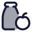 Vegetarianfood icon with duotone standard style