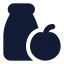 Vegetarianfood icon with solid standard style