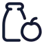 Vegetarianfood icon with stroke standard style