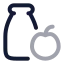 Vegetarianfood icon with twotone rounded style