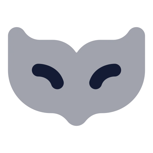 Venetian Mask Icon in Bulk Rounded style