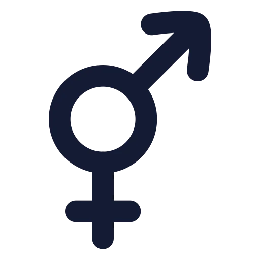 Venus And Mars Icon in Solid Rounded style
