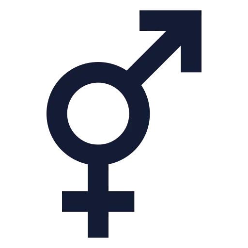 Venus And Mars Icon in Solid Sharp style