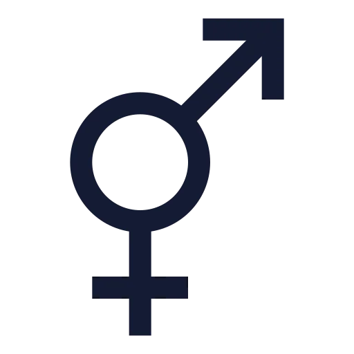 Venus And Mars Icon in Stroke Sharp style