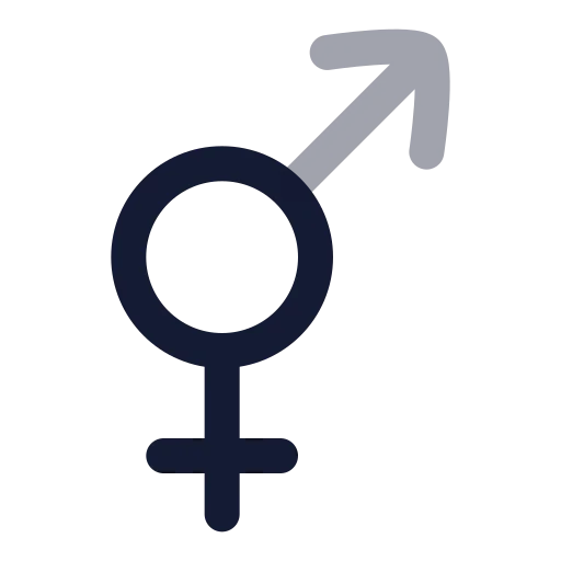 Venus And Mars Icon in Twotone Rounded style