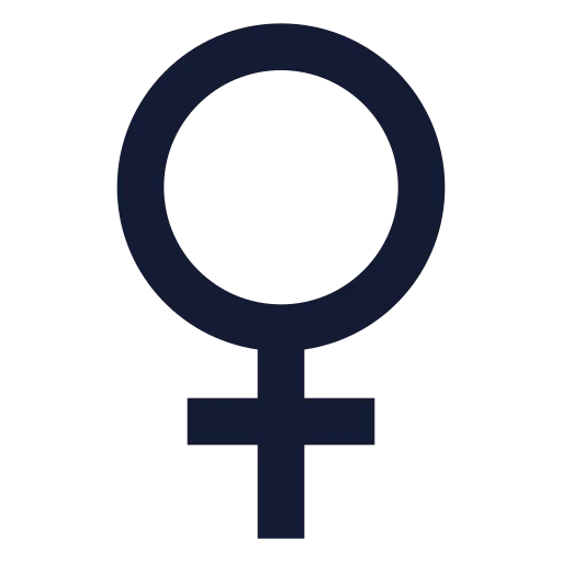 Venus Icon in Solid Sharp style