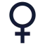 Venus icon with solid sharp style