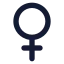 Venus icon with solid standard style