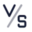 Versus icon with duotone rounded style