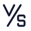 Versus icon with duotone standard style