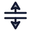 Verticalresize icon with duotone standard style