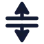 Verticalresize icon with solid standard style