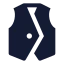 Vest icon with solid sharp style