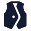 Vest icon with solid standard style