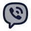 Viber icon with duotone standard style