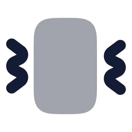 Vibrate Icon in Bulk Rounded style