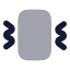 Vibrate icon with bulk rounded style