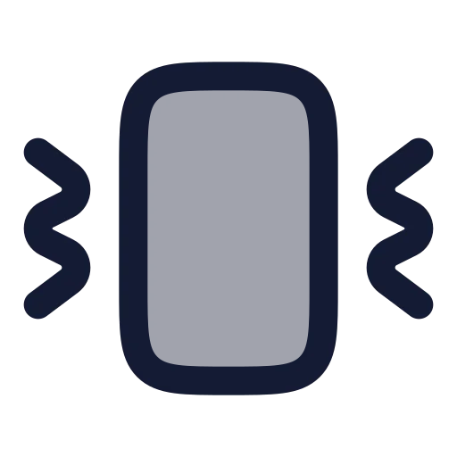 Vibrate Icon in Duotone Rounded style
