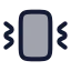 Vibrate icon with duotone rounded style