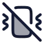Vibrateoff icon with duotone rounded style