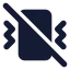 Vibrateoff icon with solid standard style