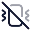 Vibrateoff icon with twotone rounded style
