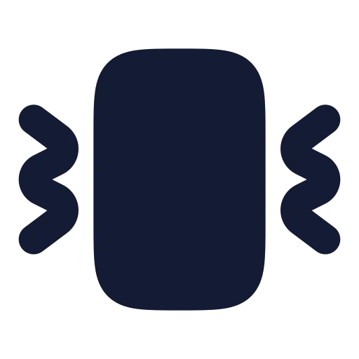 Vibrate Icon in Solid Rounded style