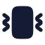 Vibrate icon with solid rounded style
