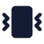 Vibrate icon with solid standard style