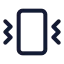 Vibrate icon with stroke standard style