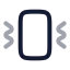 Vibrate icon with twotone rounded style