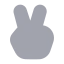 Victoryfinger icon with bulk rounded style