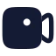 Video icon with solid rounded style