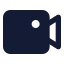 Video icon with solid standard style