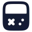 Videoconsole icon with solid rounded style