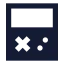 Videoconsole icon with solid sharp style