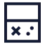 Videoconsole icon with stroke sharp style