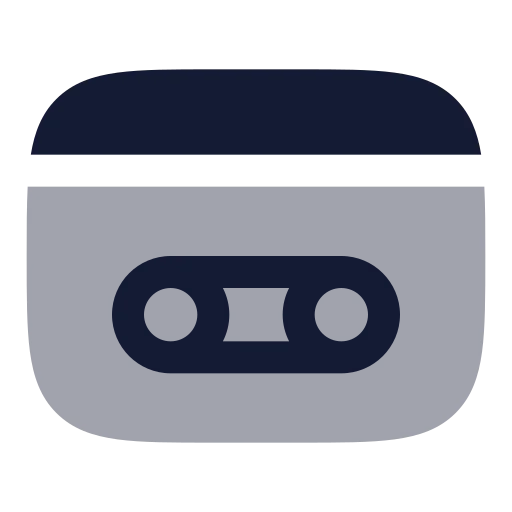 Videotape Icon in Bulk Rounded style